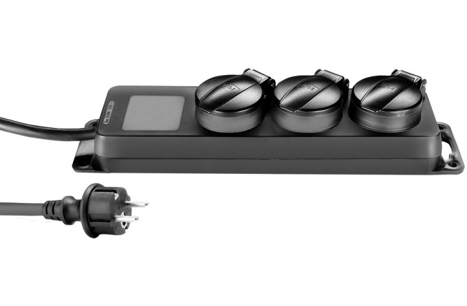 Distribuitor de Curent Adam Hall 3-Outlet Power Strip IP44 8747 IP 3