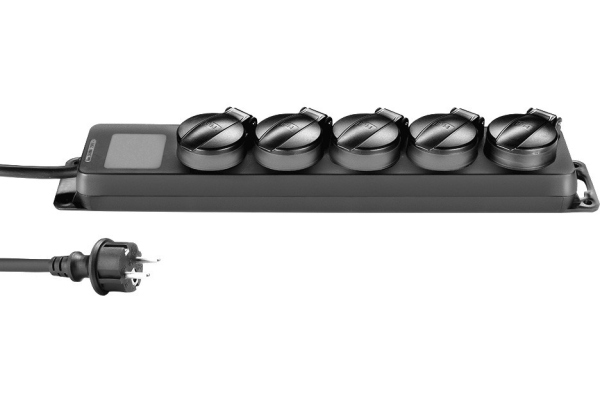 5-Outlet Power Strip IP44 8747 IP 5 5-Outlet Power Strip IP44 8747 IP 5