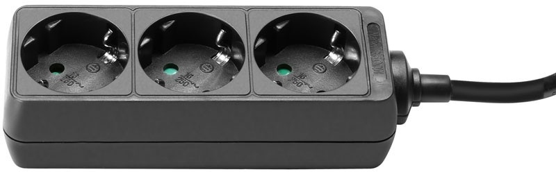Adam Hall Power Strip 3-way 1.4m 8747 X 3
