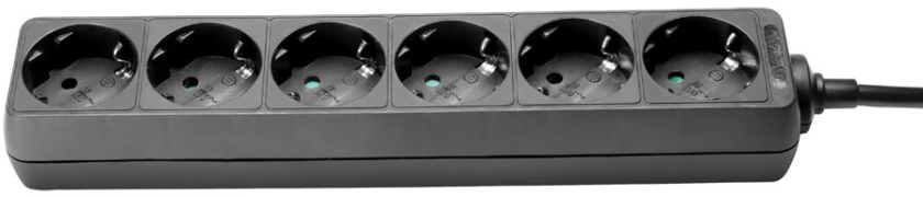 Adam Hall Power Strip 6-way 3m 8747 X 6 M3