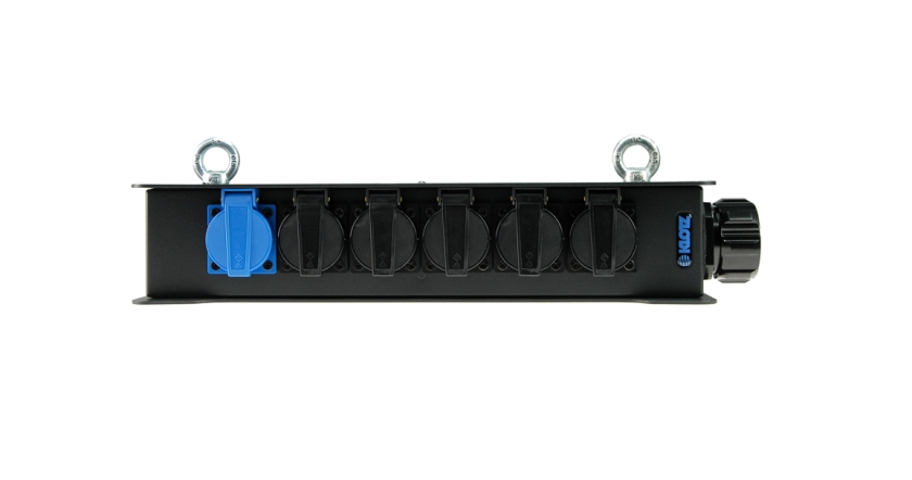 Klotz 6-channel power distribution BOXRMP 419 M - 6x Schuko F - Socapex compatible