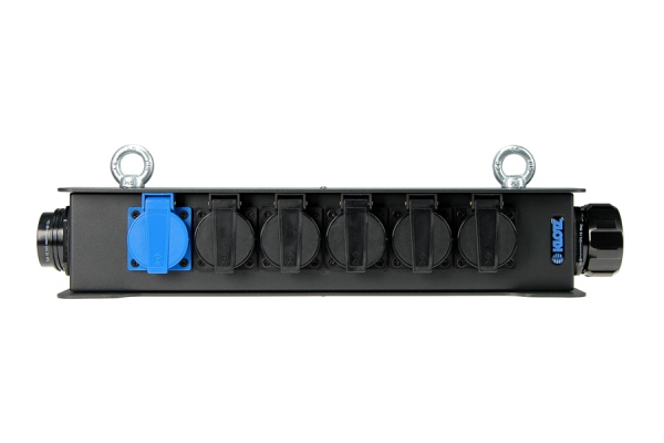Klotz 6-channel power distribution BOXRMP 419 M/F - 6x Schuko F - Socapex compatible