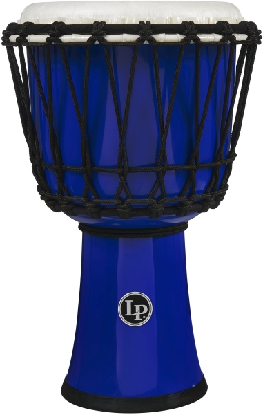 Latin Percussion Djembe World 7-inch Rupe Tuned Circle Albastru