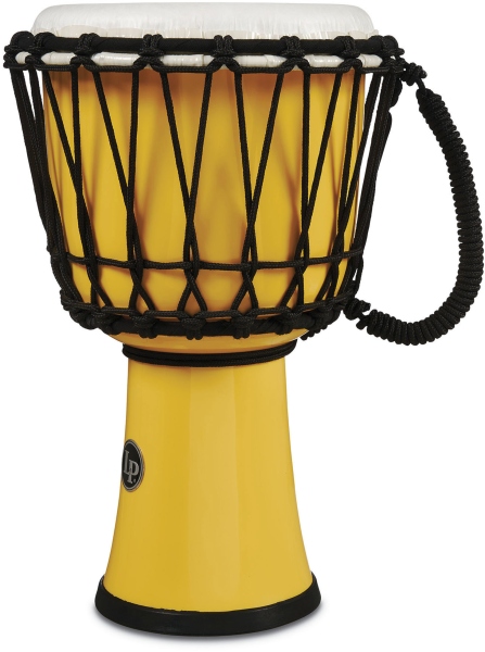 Latin Percussion Djembe World 7-inch Rupe Tuned Circle Galben