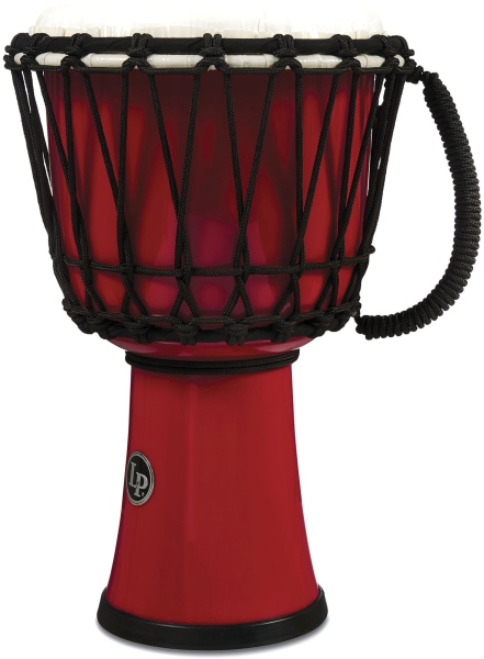 Latin Percussion Djembe World 7-inch Rupe Tuned Circle Roşu