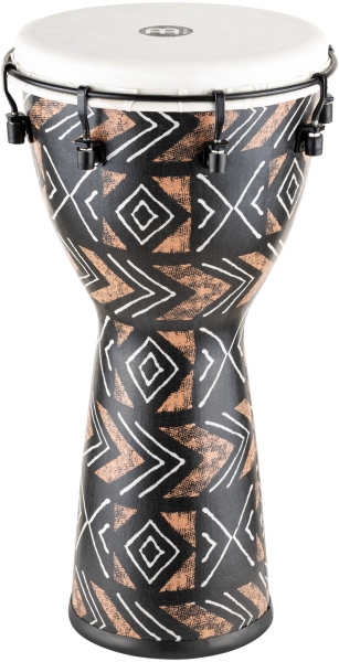 Meinl 10 Inch Synthetic Djembe, Synthetic Head, Kanga Sarong