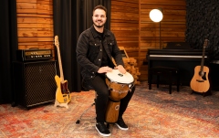 Djembe  Meinl Floatune Series Djembe - 12" Zebra Finished Ash matte