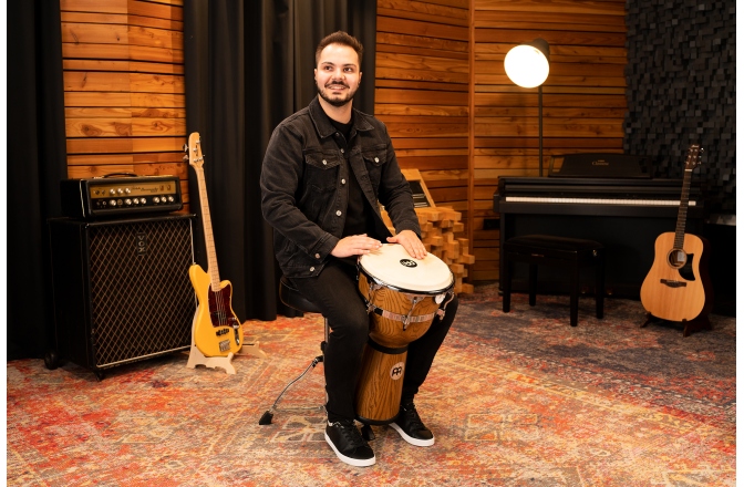 Djembe  Meinl Floatune Series Djembe - 12" Zebra Finished Ash matte