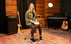 Djembe Meinl Headliner Rope Tuned Nile Series Djembe - 8" Small