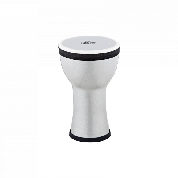 Nino Percussion Elements Mini Djembe - Silver Metallic