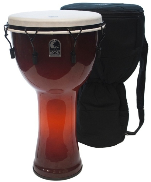 Toca Djembe Freestyle Mechanically Tuned African Sunset