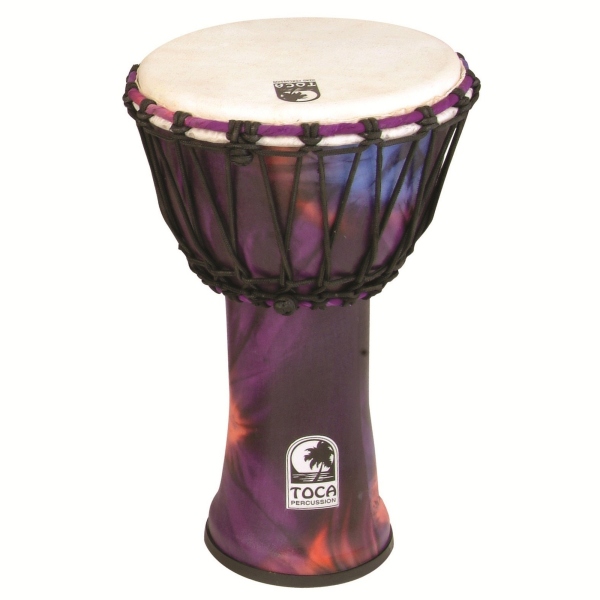 Toca Djembe Freestyle Rope Tuned Woodstock Purple