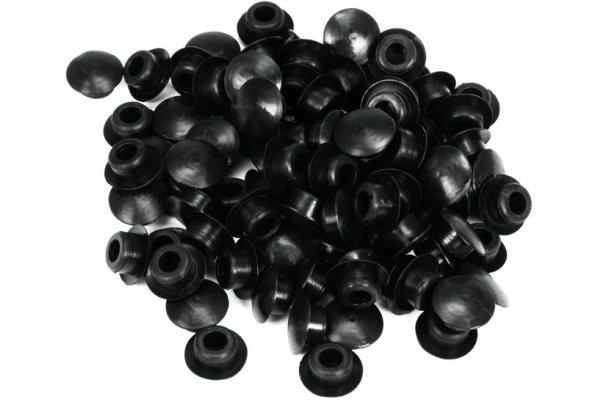 endcap silicone 8,5mm bk (100pcs)