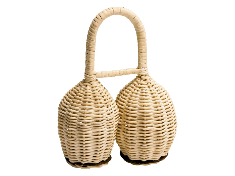 Meinl Hand Percussion Double Shaker - Coconut Bottom