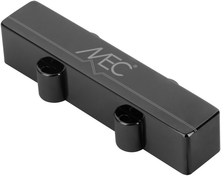MEC Pickups  Active J-Style Bass Pickup (Short), Metal Cover, 4-String Neck - Black Chrome