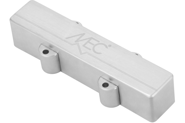 MEC Pickups  Active J-Style Bass Pickup (Short), Metal Cover, 4-String Neck - Brushed Chrome