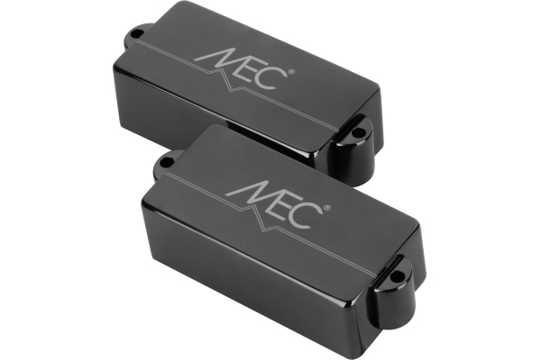  Active P-Style Bass Pickup, Metal Cover, 4-String - Black Chrome