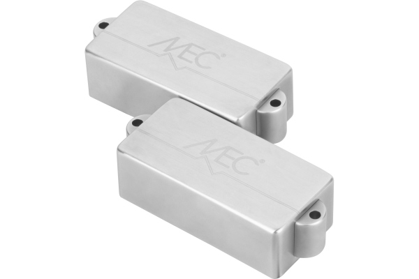  Active P-Style Bass Pickup, Metal Cover, 4-String - Brushed Chrome