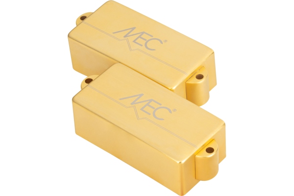  Active P-Style Bass Pickup, Metal Cover, 4-String - Brushed Gold