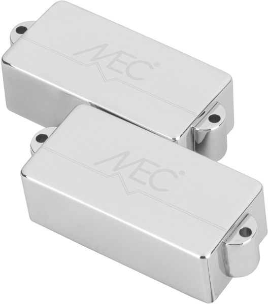 MEC Pickups Active P-Style Bass Pickup, Metal Cover, 4-String - Chrome