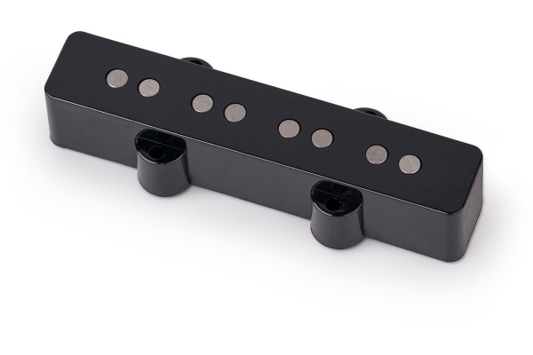  Passive J-Style Bass Pickup, Royal Alnico V, Open Pole Pieces, 4-String, Neck - Black