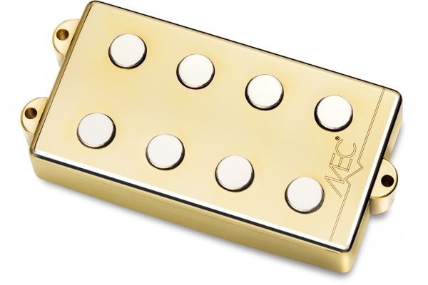  Passive MM-Style Bass Pickup, Metal Cover, 4-String - Gold
