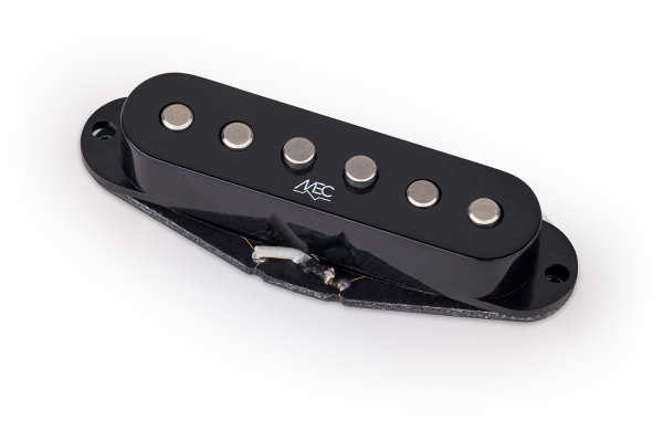MEC Pickups  Classic Alnico II Single Coil Guitar Pickup, Middle, RW/RP - Black Cover