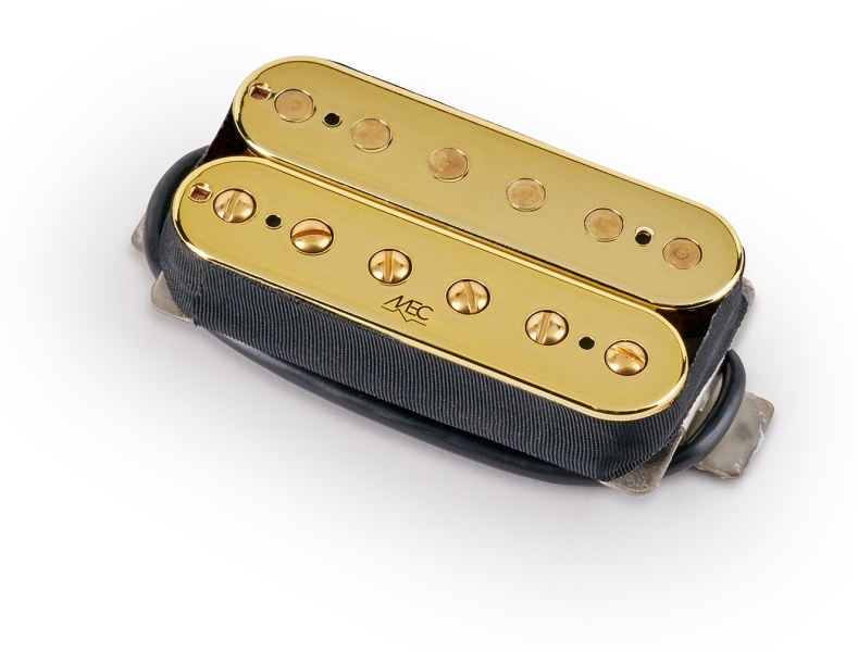 MEC Pickups  Hot Rod Humbucker Guitar Pickup, Bridge, Open Bobbin - Gold