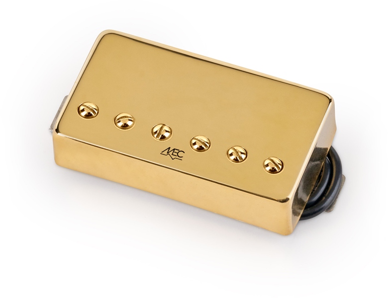 MEC Pickups Modern Humbucker Guitar Pickup, Bridge - Gold Cover