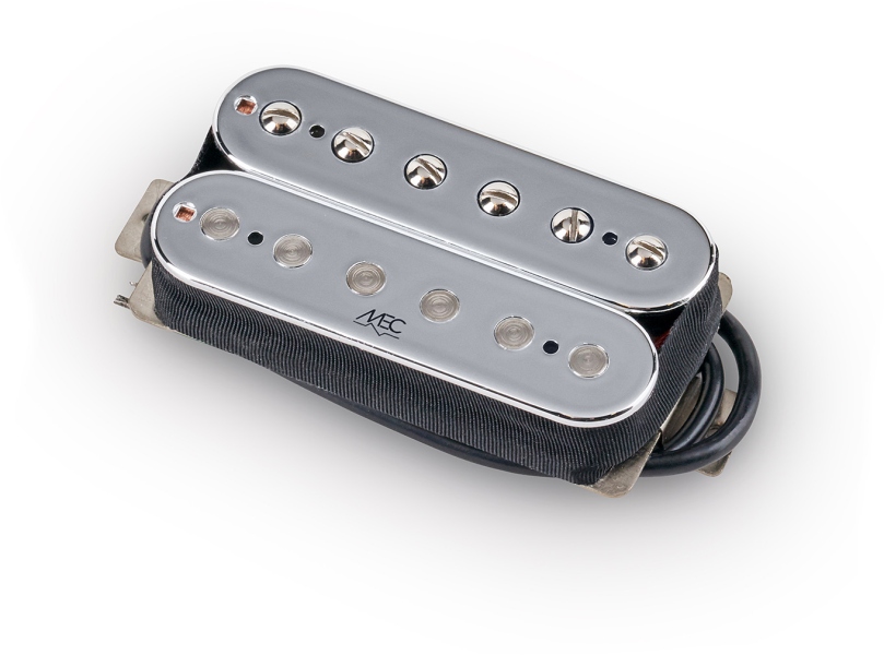 MEC Pickups Vintage Alnico II Humbucker Guitar Pickup, Open Bobbin, Neck - Chrome