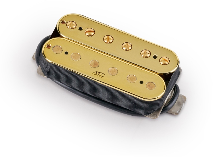 MEC Pickups Vintage Alnico II Humbucker Guitar Pickup, Open Bobbin, Neck - Gold
