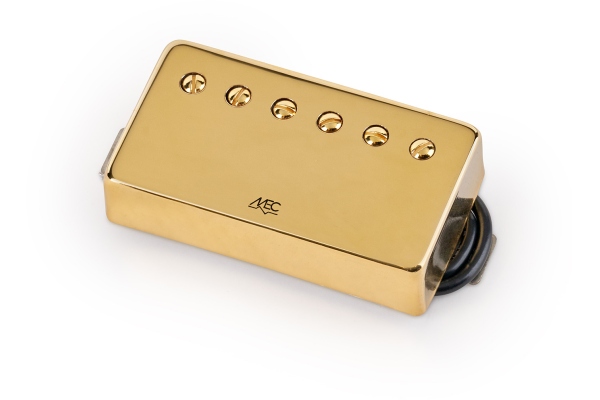 MEC Pickups  Vintage Alnico V Humbucker Guitar Pickup, Neck - Gold Cover