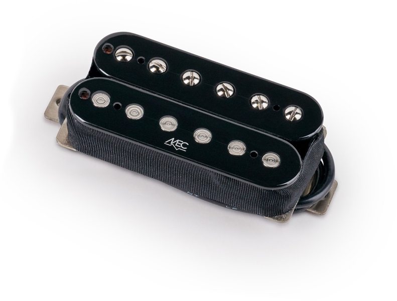 MEC Pickups Vintage Alnico V Humbucker Guitar Pickup, Open Bobbin, Neck - Black