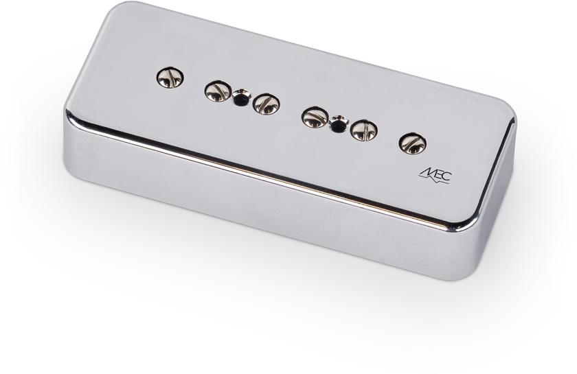 MEC Pickups Vintage P90 Soapbar Guitar Pickup, Neck - Chrome