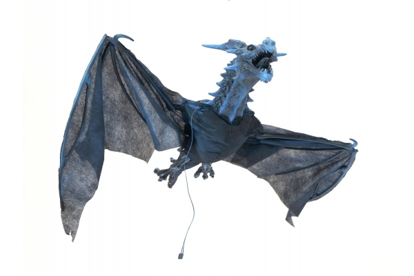Halloween Flying Dragon, animated, blue, 120cm
