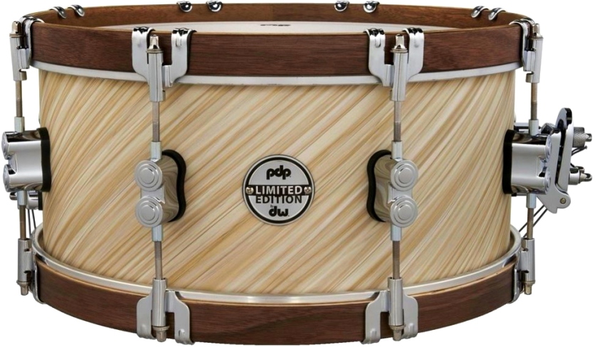 DW PDP Concept Classic Snare LTD Twisted Ivory Walnut Hoops