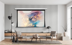 Ecran de proiecție de perete/tavan manual 203.7  x 114.5 cm Elitescreens Ecran proiectie electric profesional, perete/tavan, 265.7 x 149.6 cm, Tensionat, Saker SKT120XHW-E20, 16:9