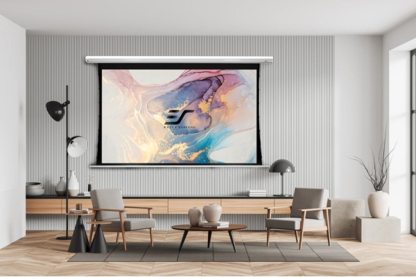 Ecran proiectie electric profesional, perete/tavan, 265.7 x 149.6 cm, Tensionat, Saker SKT120XHW-E20, 16:9 Ecran proiectie electric profesional, perete/tavan, 265.7 x 149.6 cm, Tensionat, Saker SKT120XHW-E20, 16:9