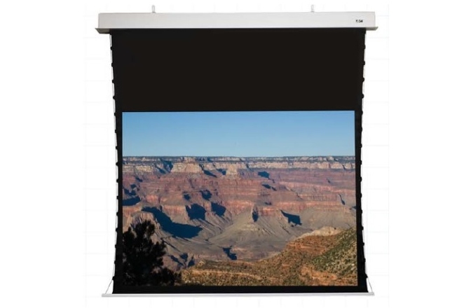 Ecran de proiectie electric incastrabil in tavan Elitescreens Evanesce Tab-Tension Series 265cm x 149cm