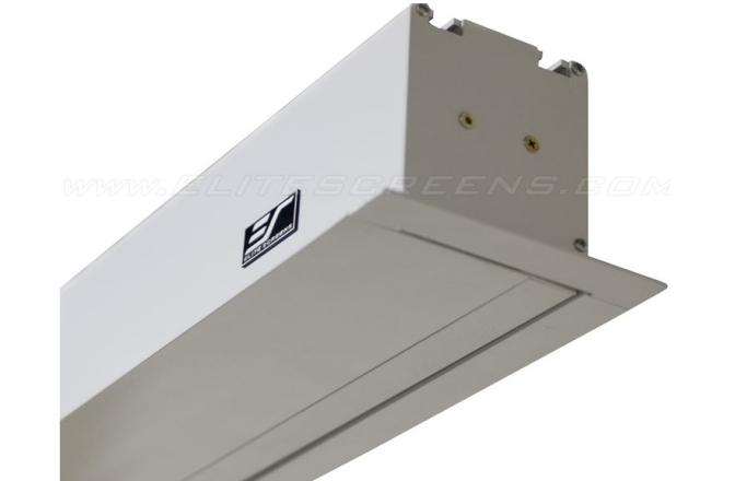 Ecran de proiectie electric incastrabil in tavan Elitescreens Evanesce Tab-Tension Series 271cm x 169cm