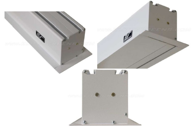 Ecran de proiectie electric incastrabil in tavan Elitescreens Evanesce Tab-Tension Series 298cm x168cm