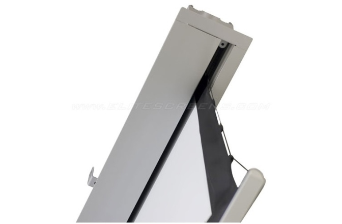 Ecran de proiectie electric incastrabil in tavan Elitescreens Evanesce Tab-Tension Series 298cm x168cm