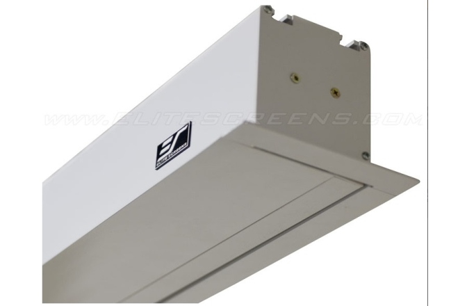 Ecran de proiectie electric incastrabil in tavan Elitescreens Evanesce Tab-Tension Series 298cm x168cm