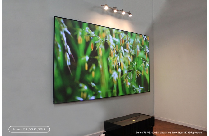 Ecran de proiecție Elitescreens Ecran de proiectie AR100H-CLR3, rama fixa, 222 x 125 (100"),Ambient Light Rejecting, ALR ULTRA SHORT