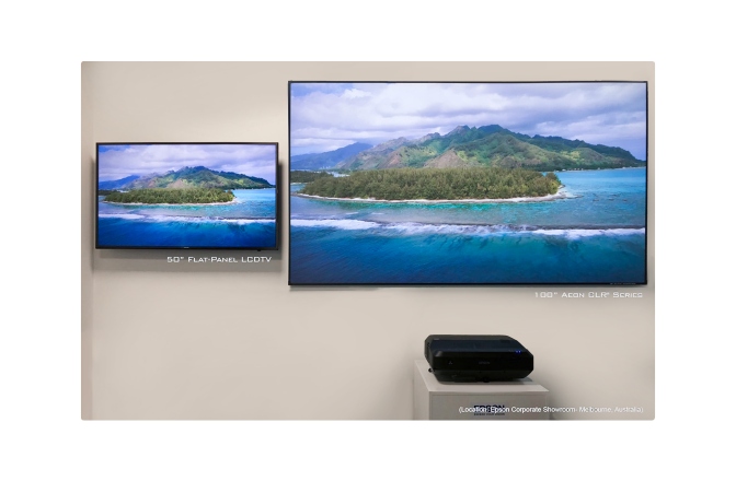 Ecran de proiecție Elitescreens Ecran de proiectie AR100H-CLR3, rama fixa, 222 x 125 (100"),Ambient Light Rejecting, ALR ULTRA SHORT