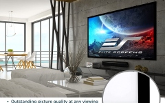 Ecran de proiecție Elitescreens Ecran proiectie cu rama fixa, de perete, 243.6x136.9,  SABLEFRAME ER110WH, Format 16:9, rama catifelata