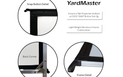 Ecran de proiecție Elitescreens Ecran proiectie, de podea, 398,5 x 224,2 cm, Yard Master 2 Series OMS180H2