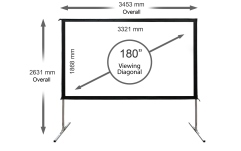Ecran de proiecție Elitescreens Ecran proiectie, de podea, 398,5 x 224,2 cm, Yard Master 2 Series OMS180H2
