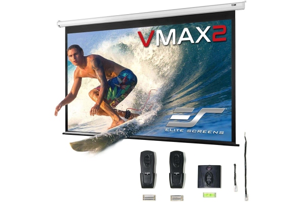 Ecran proiectie electric, perete/tavan, 234.7 x 132 cm, VMAX106XWH2,Format 16:9, Trigger 12V, Drop 20.3cm Ecran proiectie electric, perete/tavan, 234.7 x 132 cm, VMAX106XWH2,Format 16:9, Trigger 12V, Drop 20.3cm