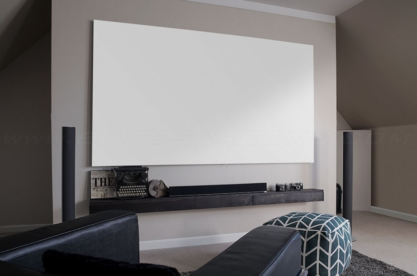 Ecran de proiectie fix de perete Elitescreens AEON AR100WH2